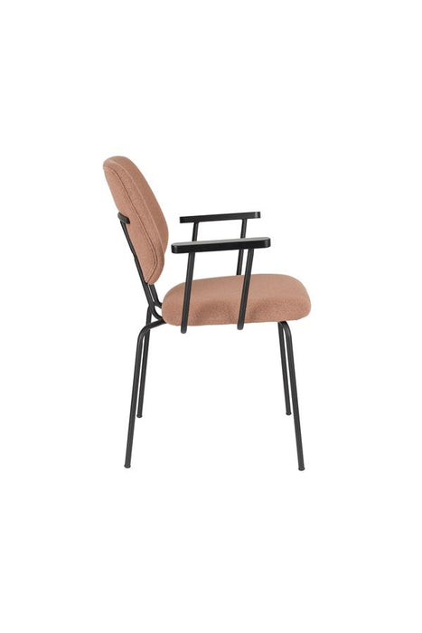 Eetkamerstoel Zelo Polyester Roze 59x60 cm-Eetkamerstoelen-Creating Home