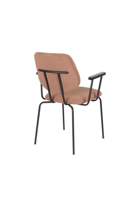 Eetkamerstoel Zelo Polyester Roze 59x60 cm-Eetkamerstoelen-Creating Home