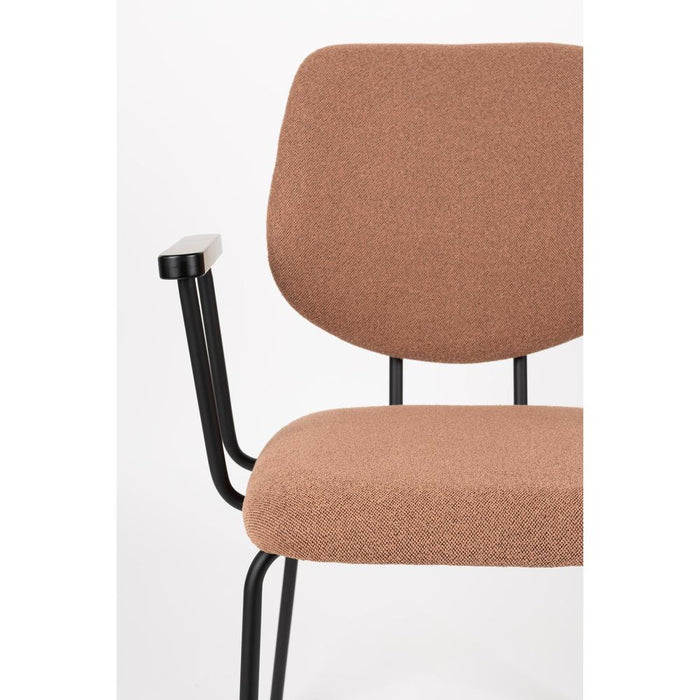 Eetkamerstoel Zelo Polyester Roze 59x60 cm-Eetkamerstoelen-Creating Home