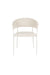 Eetkamerstoel Zeri Off Polyester Wit 51.5x59.5 cm-Eetkamerstoelen-Creating Home