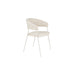 Eetkamerstoel Zeri Off Polyester Wit 51.5x59.5 cm-Eetkamerstoelen-Creating Home