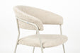 Eetkamerstoel Zeri Off Polyester Wit 51.5x59.5 cm-Eetkamerstoelen-Creating Home
