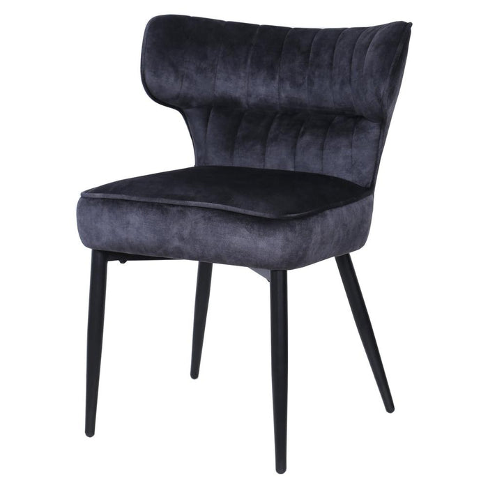 Eetkamerstoel Zinno Polyester Grijs-Eetkamerstoelen-PTMD