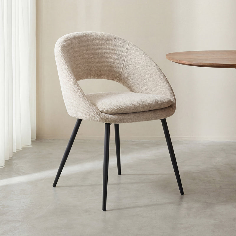 Eetkamerstoel Zohra Naturel Elite 60x59x81 cm-Eetkamerstoelen-LABEL51
