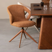 Eetkamerstoel Zurich Coral Royal Boucle Coral Metalen Frame-Eetkamerstoelen-LABEL51