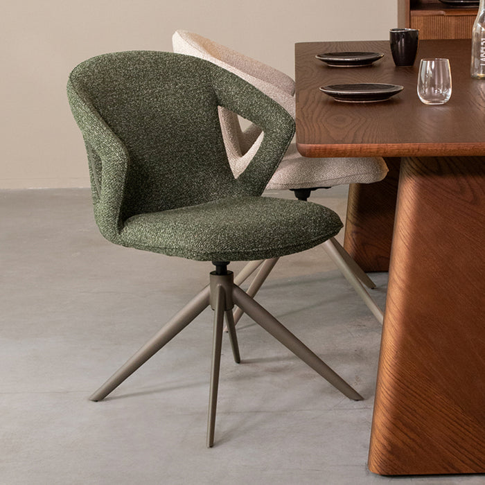 Eetkamerstoel Zurich - Forest - Royal Boucle - Forest Metalen-Eetkamerstoelen-LABEL51