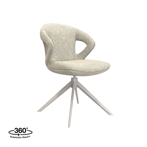Eetkamerstoel Zurich - Naturel - Royal Boucle - Taupe Metalen...-Eetkamerstoelen-LABEL51