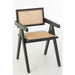 Eetkamerstoel Zwart Ash hout 59 cm 59x52x80 cm-Eetkamerstoelen-J-Line