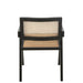 Eetkamerstoel Zwart Ash hout 59 cm 59x52x80 cm-Eetkamerstoelen-J-Line