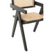 Eetkamerstoel Zwart Ash hout 59 cm 59x52x80 cm-Eetkamerstoelen-J-Line