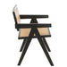Eetkamerstoel Zwart Ash hout 59 cm-Eetkamerstoelen-J-Line