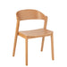 Eetkamerstoel Zwart Eiken hout 52 cm 51.8x56.7x75.7 cm-Eetkamerstoelen-J-Line
