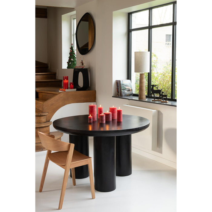 Eetkamerstoel Zwart Eiken hout 52 cm-Eetkamerstoelen-J-Line