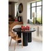 Eetkamerstoel Zwart Eiken hout 52 cm-Eetkamerstoelen-J-Line