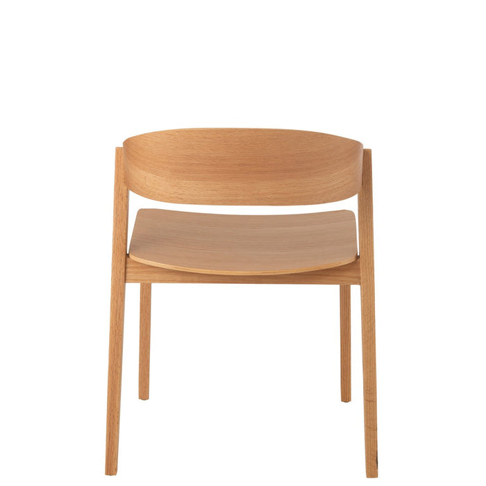 Eetkamerstoel Zwart Eiken hout 52 cm-Eetkamerstoelen-J-Line
