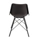 Eetkamerstoel Zwart ijzer 49 cm 49x46x79 cm-Eetkamerstoelen-J-Line