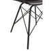 Eetkamerstoel Zwart ijzer 49 cm 49x46x79 cm-Eetkamerstoelen-J-Line