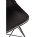 Eetkamerstoel Zwart ijzer 49 cm 49x46x79 cm-Eetkamerstoelen-J-Line