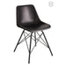 Eetkamerstoel Zwart ijzer 49 cm 49x46x79 cm-Eetkamerstoelen-J-Line