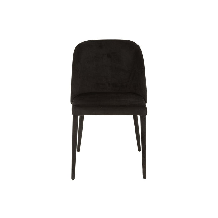 Eetkamerstoel Zwart Metaal 51 cm 51x58x80 cm-Eetkamerstoelen-J-Line