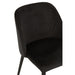 Eetkamerstoel Zwart Metaal 51 cm 51x58x80 cm-Eetkamerstoelen-J-Line