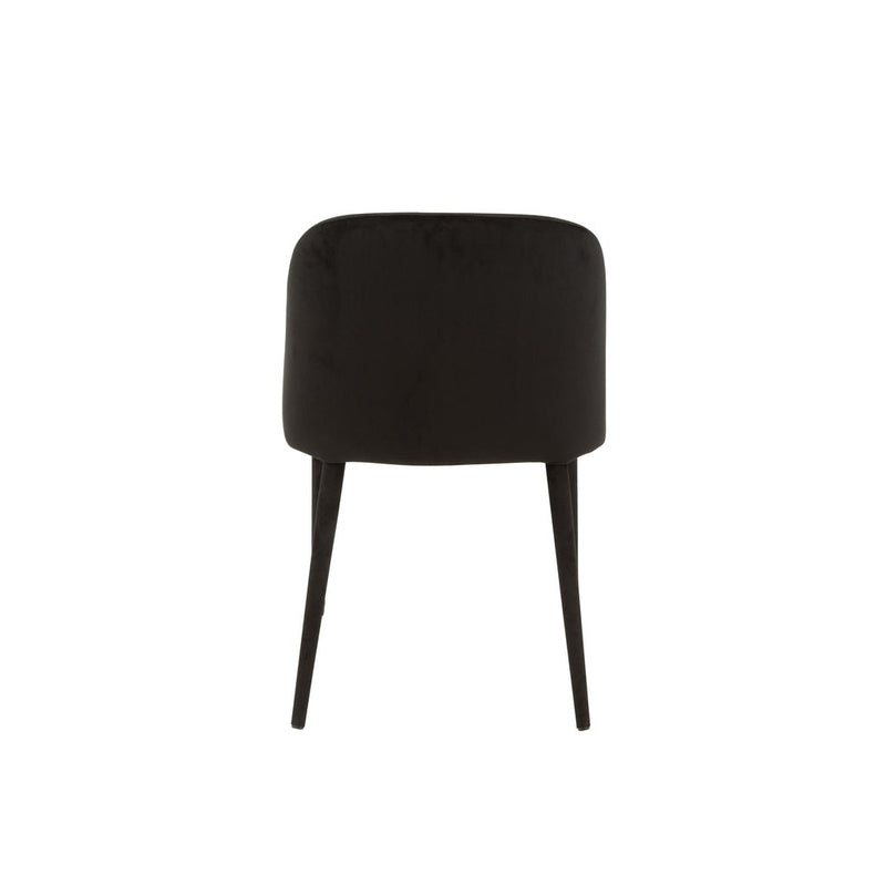 Eetkamerstoel Zwart Metaal 51 cm 51x58x80 cm-Eetkamerstoelen-J-Line
