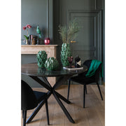 Eetkamerstoel Zwart Metaal 51 cm 51x58x80 cm-Eetkamerstoelen-J-Line
