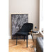 Eetkamerstoel Zwart Metaal 51 cm-Eetkamerstoelen-J-Line