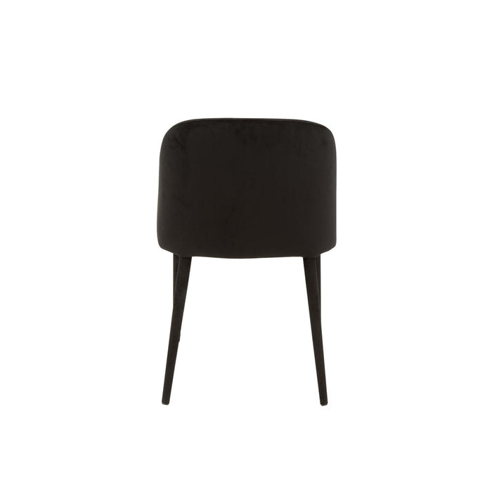 Eetkamerstoel Zwart Metaal 51 cm-Eetkamerstoelen-J-Line