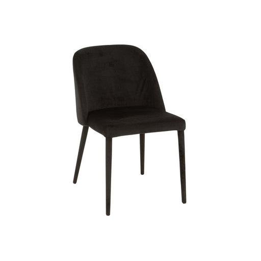 Eetkamerstoel Zwart Metaal 51 cm-Eetkamerstoelen-J-Line