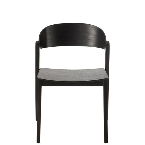 Eetkamerstoel Zwart Multiplex 52 cm 51.8x56.7x75.7 cm-Eetkamerstoelen-J-Line