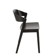 Eetkamerstoel Zwart Multiplex 52 cm 51.8x56.7x75.7 cm-Eetkamerstoelen-J-Line
