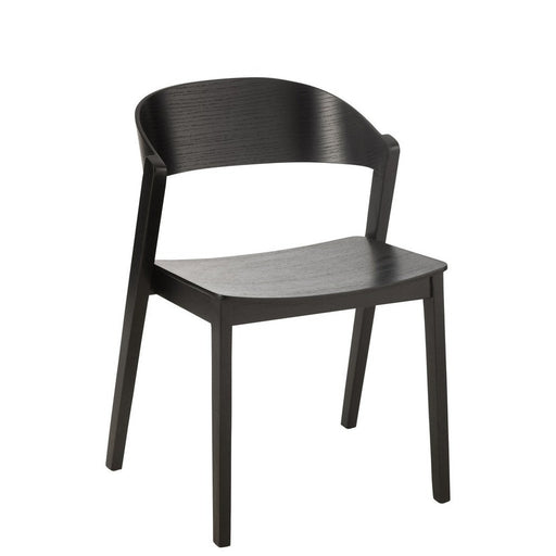 Eetkamerstoel Zwart Multiplex 52 cm 51.8x56.7x75.7 cm-Eetkamerstoelen-J-Line