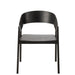 Eetkamerstoel Zwart Multiplex 53 cm 52.8x57.1x76.8 cm-Eetkamerstoelen-J-Line