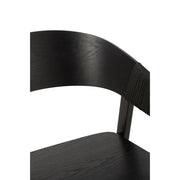 Eetkamerstoel Zwart Multiplex 53 cm 52.8x57.1x76.8 cm-Eetkamerstoelen-J-Line