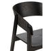 Eetkamerstoel Zwart Multiplex 53 cm 52.8x57.1x76.8 cm-Eetkamerstoelen-J-Line