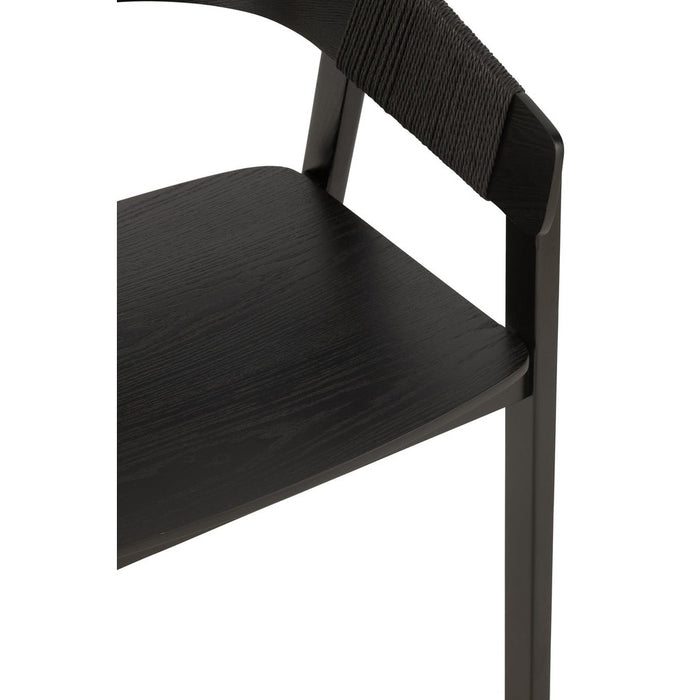 Eetkamerstoel Zwart Multiplex 53 cm-Eetkamerstoelen-J-Line