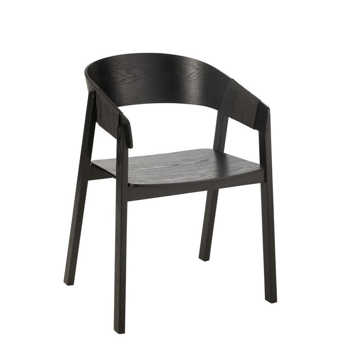 Eetkamerstoel Zwart Multiplex 53 cm-Eetkamerstoelen-J-Line