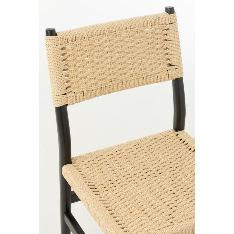 Eetkamerstoel Zwart Paper 50 cm 50x46x87 cm-Eetkamerstoelen-J-Line