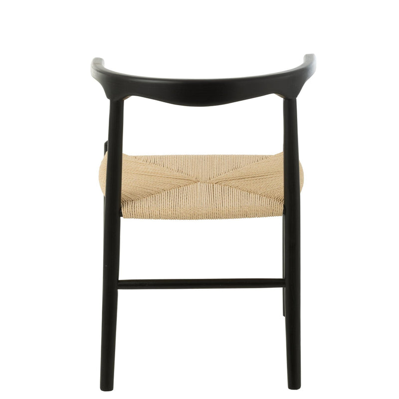 Eetkamerstoel Zwart Paper 56 cm 56x52x76 cm-Eetkamerstoelen-J-Line