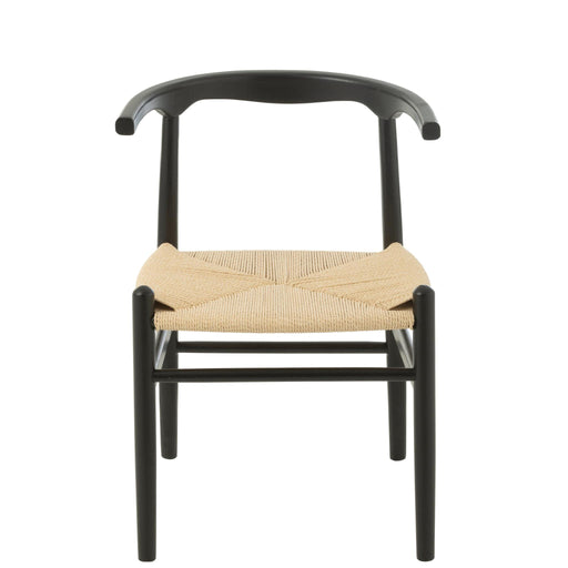 Eetkamerstoel Zwart Paper 56 cm 56x52x76 cm-Eetkamerstoelen-J-Line