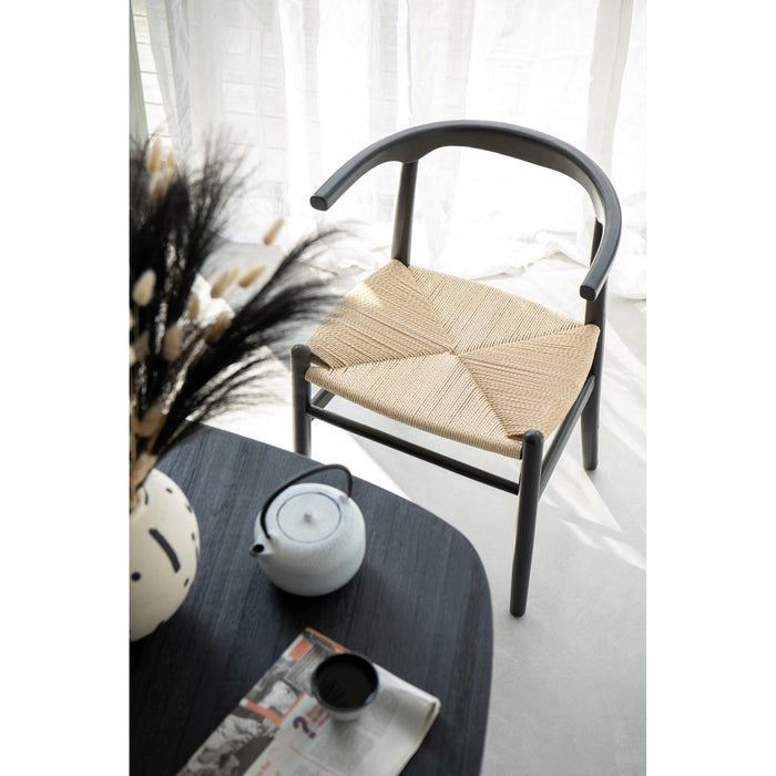 Eetkamerstoel Zwart Paper 56 cm-Eetkamerstoelen-J-Line