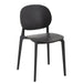 Eetkamerstoel Zwart Polyester 40 cm 40x53x82 cm-Eetkamerstoelen-J-Line