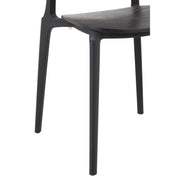 Eetkamerstoel Zwart Polyester 40 cm 40x53x82 cm-Eetkamerstoelen-J-Line