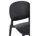 Eetkamerstoel Zwart Polyester 40 cm-Eetkamerstoelen-J-Line