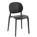 Eetkamerstoel Zwart Polyester 40 cm-Eetkamerstoelen-J-Line