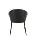 Eetkamerstoel Zwart Polyester 54 cm 54.2x53.5x74.6 cm-Eetkamerstoelen-J-Line