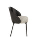 Eetkamerstoel Zwart Polyester 54 cm 54.2x53.5x74.6 cm-Eetkamerstoelen-J-Line