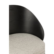 Eetkamerstoel Zwart Polyester 54 cm 54.2x53.5x74.6 cm-Eetkamerstoelen-J-Line