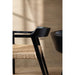 Eetkamerstoel Zwart Rotan 55 cm-Eetkamerstoelen-J-Line